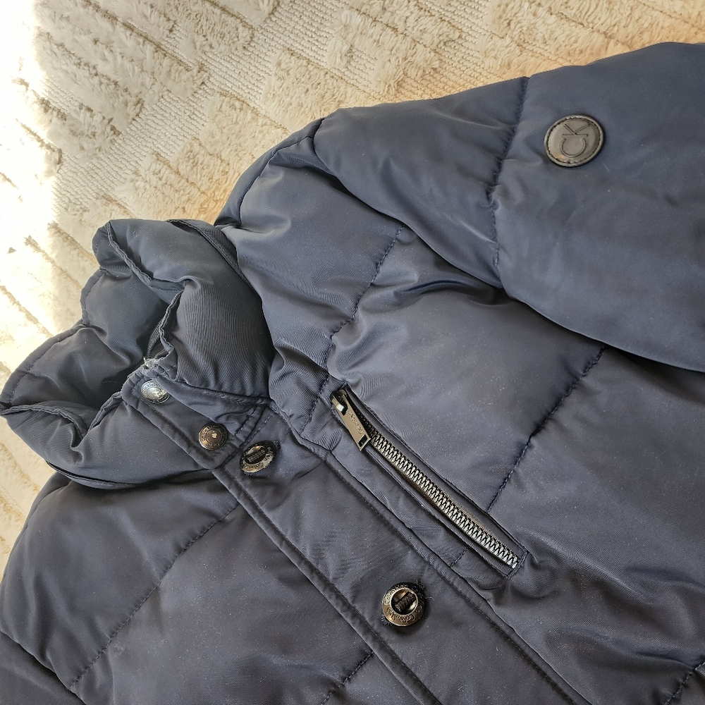 Calvin Klein-Men’s Small Navy Blue puffer jacket.Heavy-duty - Picture 3 of 10